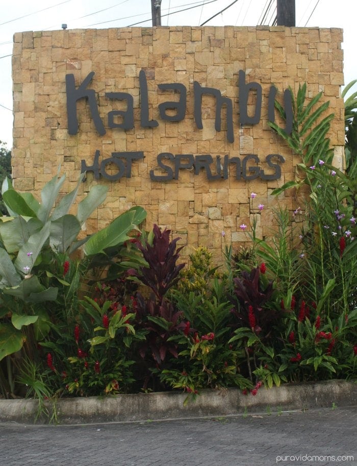 Kalambu Hot Springs Entrance Sign