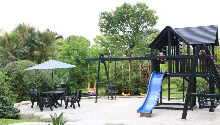 The perfect family hotel near the Arenal Volcano in La Fortuna Costa Rica isVolcano Lodge and Springs! A mid-priced hotel that caters to families- delicious continental breakfast, gorgeous volcano views, multiple hot springs and cold pools and beautifully groomed walking trails.