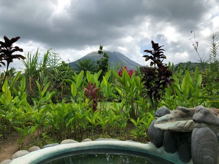 The perfect family hotel near the Arenal Volcano in La Fortuna Costa Rica isVolcano Lodge and Springs! A mid-priced hotel that caters to families- delicious continental breakfast, gorgeous volcano views, multiple hot springs and cold pools and beautifully groomed walking trails.