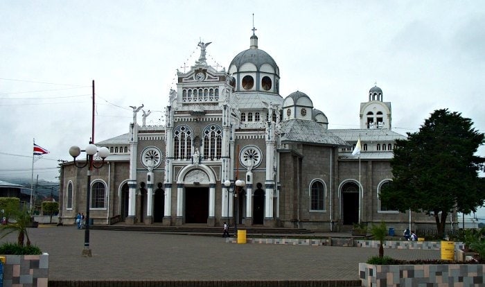 Exterior of Basilica of Our Lady of the Angels, Cartago Costa Rica.