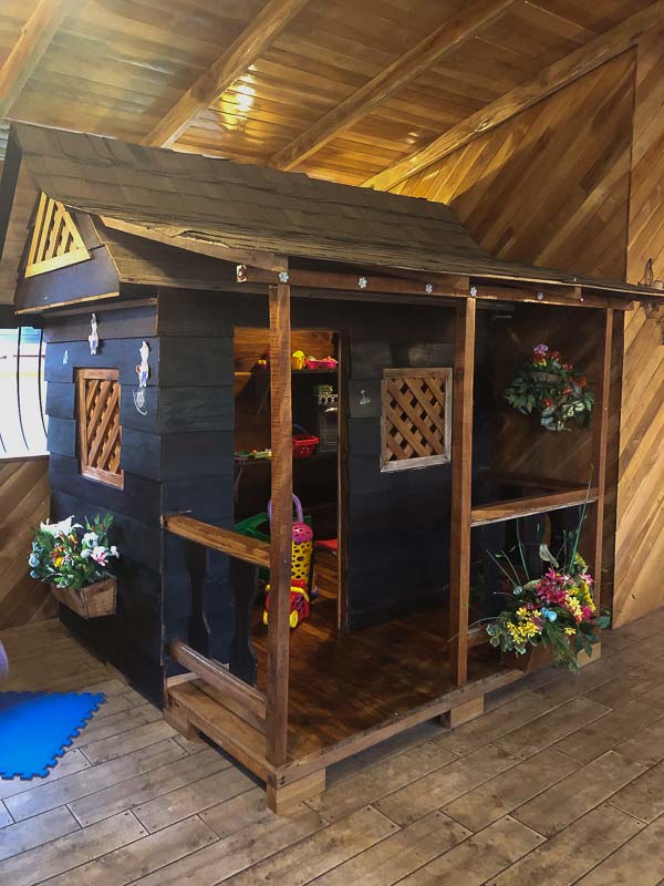 kid's playhouse at cafe mediterranea costa rica