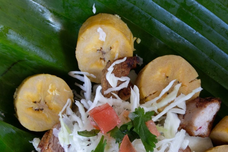 boiled green plantains