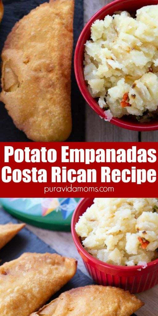 The empanadas on a black serving platter.