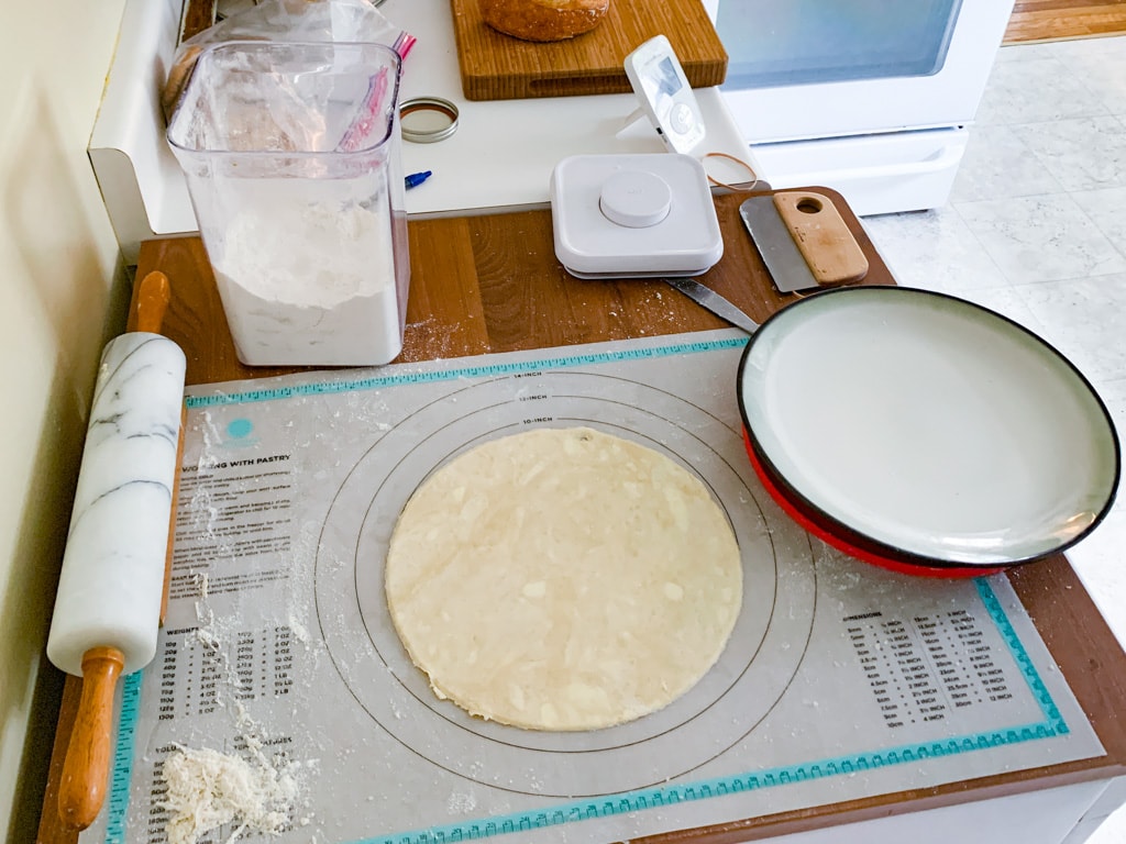 pastry rolled out
