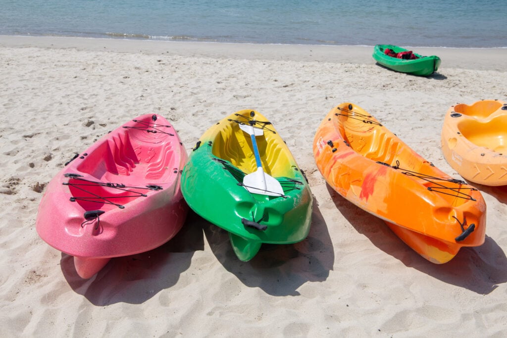 Kayaks at Isla Tortuga