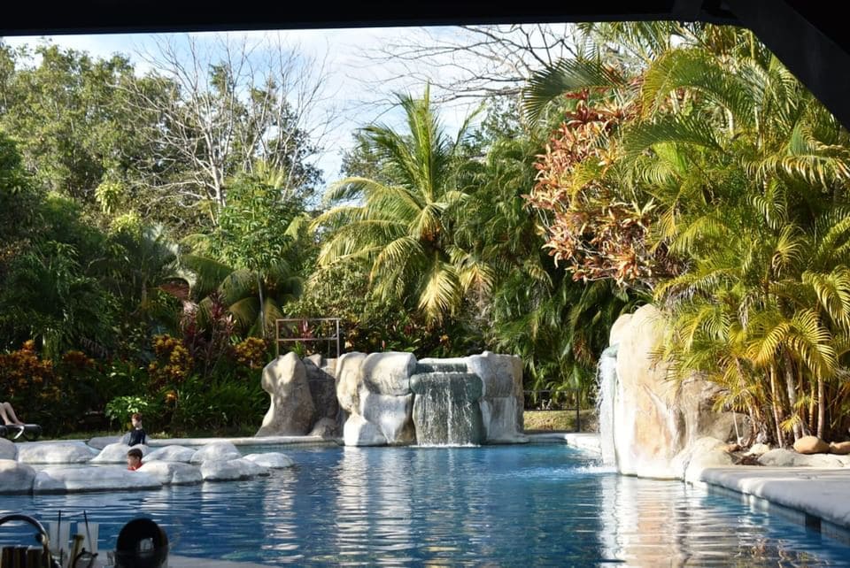 outdoor swimming pool at canon de la vieja lodge