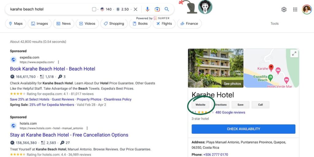 hotels in costa rica